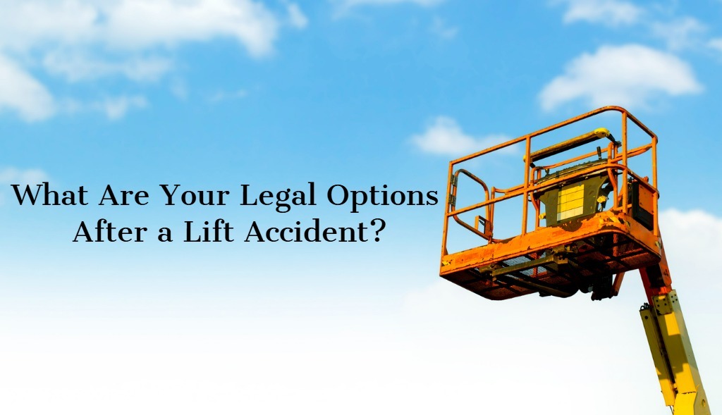 Boom Lift and blue sky view